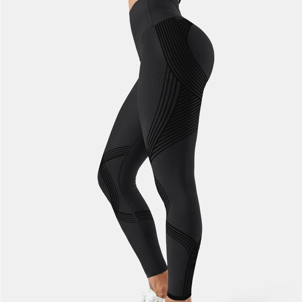 High-Waist Black Sculpting Seamless Leggings